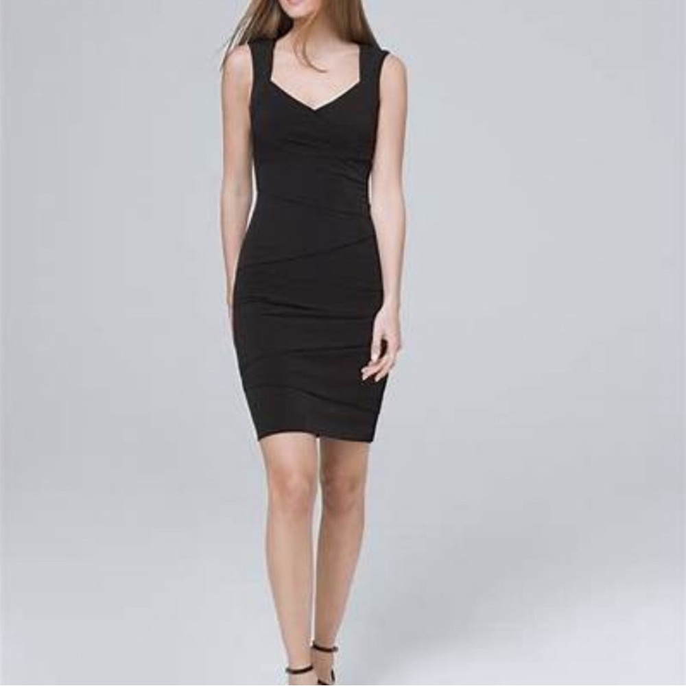 White House Black Market Black Sleeveless Bodycon Mini Dress
